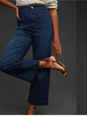 New Maeve Dark Blue High-Rise Wide-Leg The Colette size 29